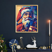 Carica l&#39;immagine nel visualizzatore di Gallery, Dipingere con i numeri - Babbo Natale poligonale