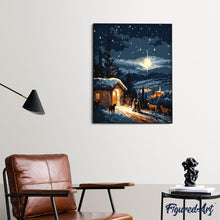 Carica l&#39;immagine nel visualizzatore di Gallery, Dipingere con i numeri - Notte Santa