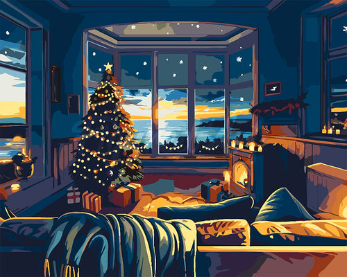 Dipingere con i numeri - Natale nella casa al Mare Figured'Art