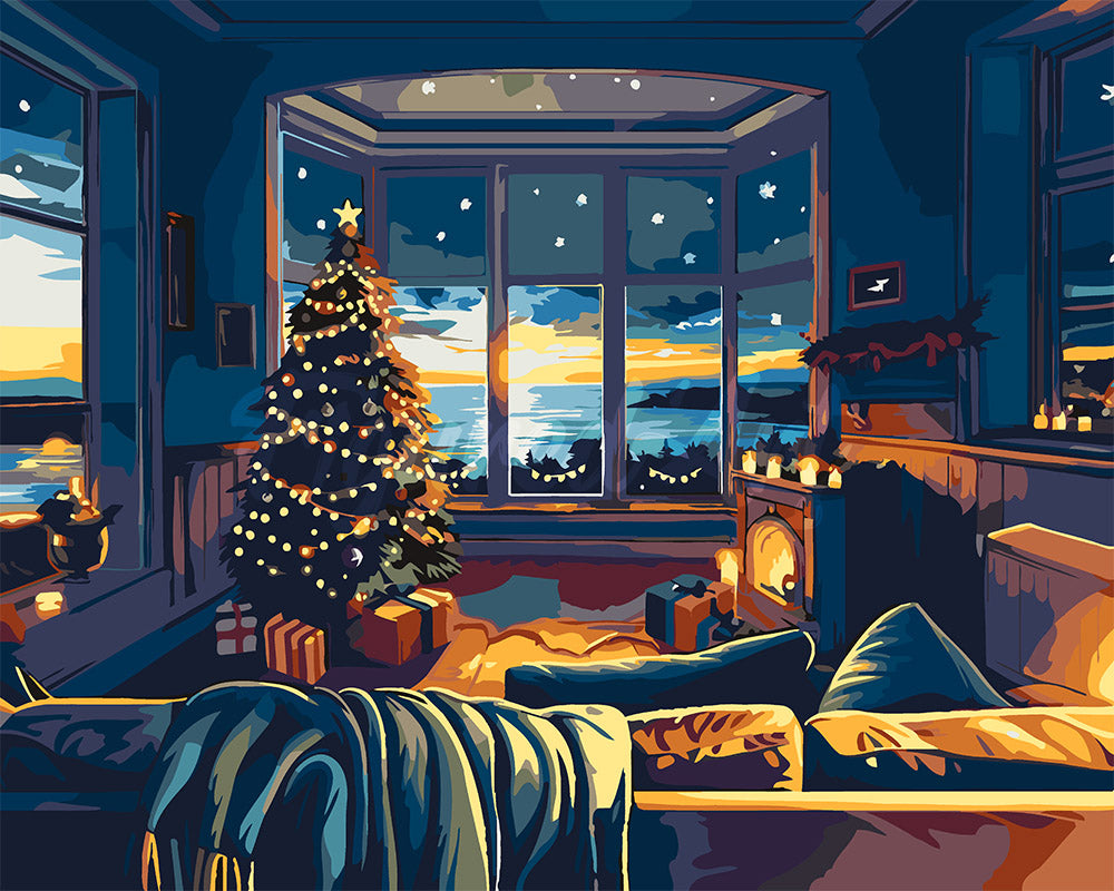 Dipingere con i numeri - Natale nella casa al Mare Figured'Art