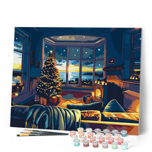 Carica l'immagine nel visualizzatore di Gallery, Dipingere con i numeri - Natale nella casa al Mare Figured'Art