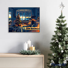 Carica l&#39;immagine nel visualizzatore di Gallery, Dipingere con i numeri - Natale nella casa al Mare