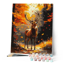 Carica l'immagine nel visualizzatore di Gallery, Dipingere con i numeri - Maestoso cervo in autunno Figured'Art