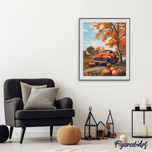Carica l'immagine nel visualizzatore di Gallery, Dipingere con i numeri - Auto vintage in autunno