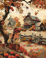 Carica l&#39;immagine nel visualizzatore di Gallery, Dipingere con i numeri - Ragazza di campagna in autunno Figured&#39;Art