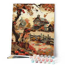 Carica l'immagine nel visualizzatore di Gallery, Dipingere con i numeri - Ragazza di campagna in autunno Figured'Art