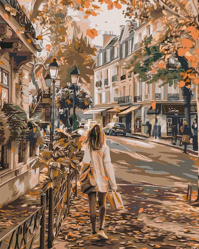 Dipingere con i numeri - Giornata autunnale in città Figured'Art