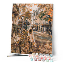 Carica l'immagine nel visualizzatore di Gallery, Dipingere con i numeri - Giornata autunnale in città Figured'Art