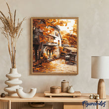 Carica l'immagine nel visualizzatore di Gallery, Dipingere con i numeri - La vetrina del bar in autunno