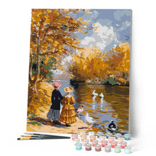 Carica l'immagine nel visualizzatore di Gallery, Dipingere con i numeri - Gita autunnale ispirata a Renoir Figured'Art