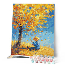 Carica l'immagine nel visualizzatore di Gallery, Dipingere con i numeri - Ragazzo autunnale ispirato a Van Gogh Figured'Art