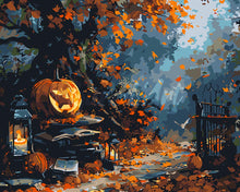 Carica l&#39;immagine nel visualizzatore di Gallery, Dipingere con i numeri - Cancello stregato d&#39;autunno Figured&#39;Art