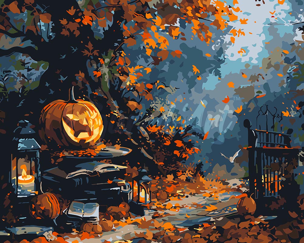 Dipingere con i numeri - Cancello stregato d'autunno Figured'Art