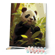 Carica l'immagine nel visualizzatore di Gallery, Dipingere con i numeri - La merenda del Panda Figured'Art