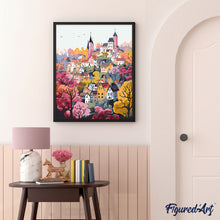 Carica l&#39;immagine nel visualizzatore di Gallery, Dipingere con i numeri - Villaggio da Sogno Viola