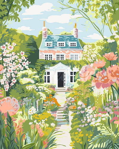 Dipingere con i numeri - Casa con Giardino Figured'Art