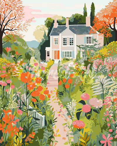 Dipingere con i numeri - Villa con Giardino Figured'Art