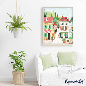 Dipingere con i numeri - Villaggio con Vista Verde
