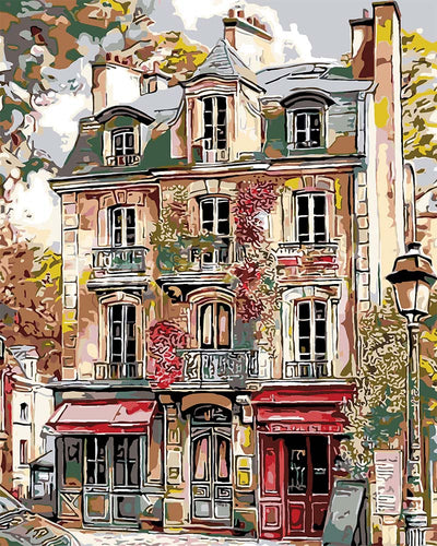 Dipingere con i numeri - Facciate Vintage di Parigi Figured'Art