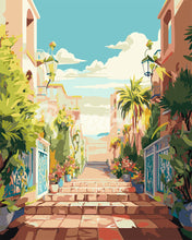 Carica l&#39;immagine nel visualizzatore di Gallery, Dipingere con i numeri - Scalinata verso la costa Figured&#39;Art