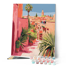 Carica l'immagine nel visualizzatore di Gallery, Dipingere con i numeri - Vista sulla Città Marocchina Figured'Art