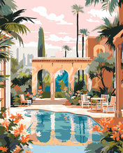 Carica l&#39;immagine nel visualizzatore di Gallery, Dipingere con i numeri - Villa a Marrakech Figured&#39;Art