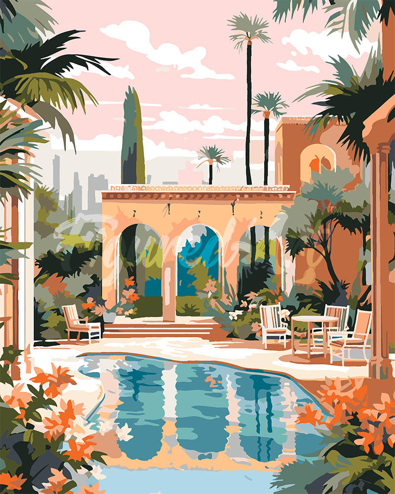 Dipingere con i numeri - Villa a Marrakech Figured'Art