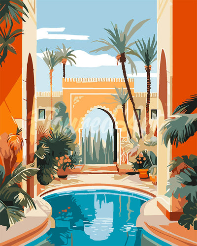 Dipingere con i numeri - Villa Marocchina Figured'Art