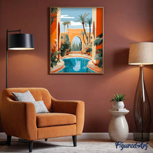 Carica l&#39;immagine nel visualizzatore di Gallery, Dipingere con i numeri - Villa Marocchina