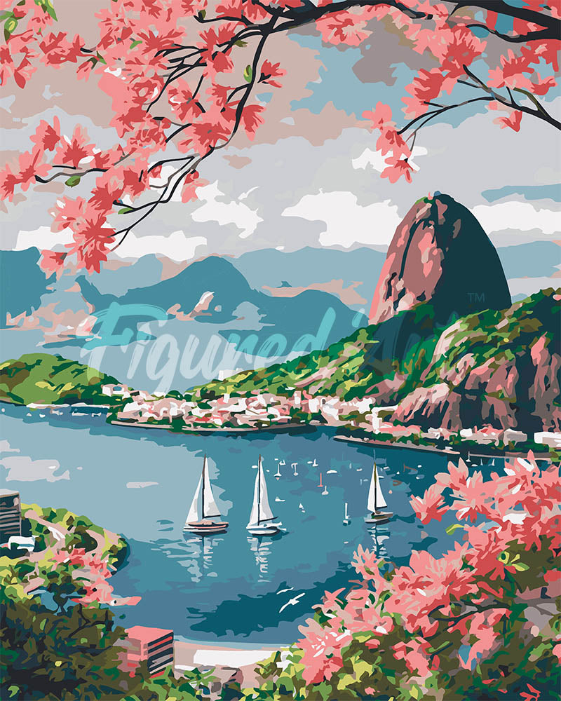 Dipingere con i numeri - Porto di Rio de Janeiro Figured'Art
