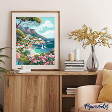Carica l'immagine nel visualizzatore di Gallery, Dipingere con i numeri - Città Costiera in Primavera