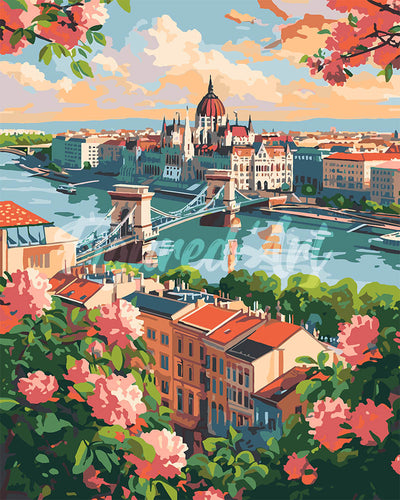 Dipingere con i numeri - Budapest in Fiore Figured'Art