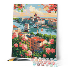 Carica l'immagine nel visualizzatore di Gallery, Dipingere con i numeri - Budapest in Fiore Figured'Art