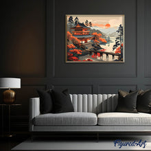 Carica l&#39;immagine nel visualizzatore di Gallery, Dipingere con i numeri - Vista Vintage sulla Pagoda