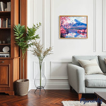 Carica l&#39;immagine nel visualizzatore di Gallery, Dipingere con i numeri - Monte Fuji e Sakura in Fiore