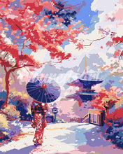 Carica l&#39;immagine nel visualizzatore di Gallery, Dipingere con i numeri - Giardino Giapponese in Autunno Figured&#39;Art