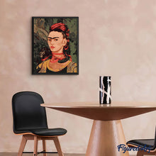 Carica l&#39;immagine nel visualizzatore di Gallery, Dipingere con i numeri - Frida - Autoritratto con scimmia 1940