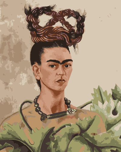 Dipingere con i numeri - Frida - Autoritratto con treccia Figured'Art
