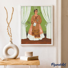 Carica l&#39;immagine nel visualizzatore di Gallery, Dipingere con i numeri - Frida - Autoritratto dedicato a Leon Trotsky