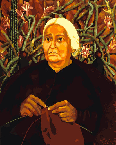 Dipingere con i numeri - Frida - Ritratto di Donna Rosita Morillo Figured'Art