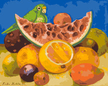 Carica l&#39;immagine nel visualizzatore di Gallery, Dipingere con i numeri - Frida - Natura morta con pappagallo Figured&#39;Art