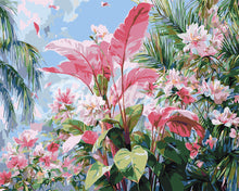 Carica l&#39;immagine nel visualizzatore di Gallery, Dipingere con i numeri - Fioritura Tropicale Rosa Figured&#39;Art