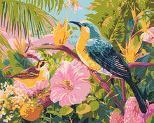 Carica l&#39;immagine nel visualizzatore di Gallery, Dipingere con i numeri - Uccelli del Giardino Tropicale Figured&#39;Art
