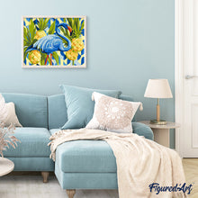 Carica l&#39;immagine nel visualizzatore di Gallery, Dipingere con i numeri - Fenicottero Blu