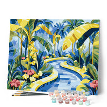 Carica l'immagine nel visualizzatore di Gallery, Dipingere con i numeri - Sentiero nel Giardino Tropicale Figured'Art