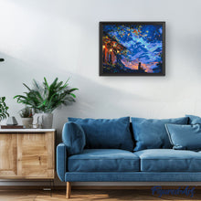 Carica l&#39;immagine nel visualizzatore di Gallery, Dipingere con i numeri - Vista Notturna con Lanterne