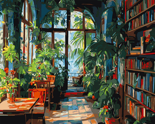 Dipingere con i numeri - Biblioteca nella Serra Figured'Art