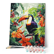 Carica l'immagine nel visualizzatore di Gallery, Dipingere con i numeri - Tucano nella Giungla Figured'Art