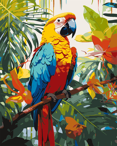 Dipingere con i numeri - Ara Tropicale Figured'Art