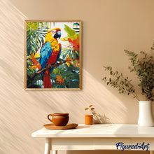 Carica l&#39;immagine nel visualizzatore di Gallery, Dipingere con i numeri - Ara Tropicale